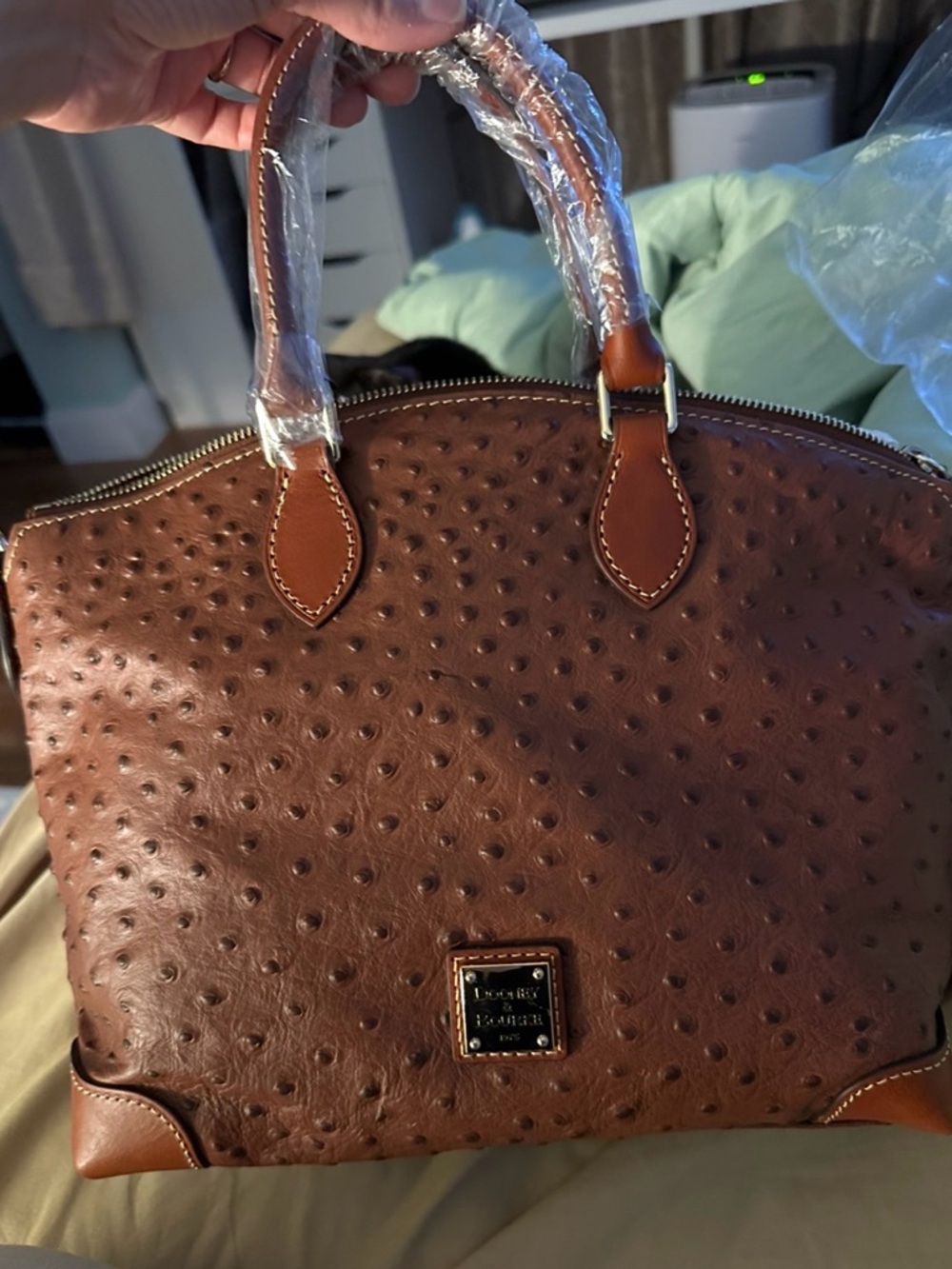 Brown Women's Top-Handle Dome Satchel